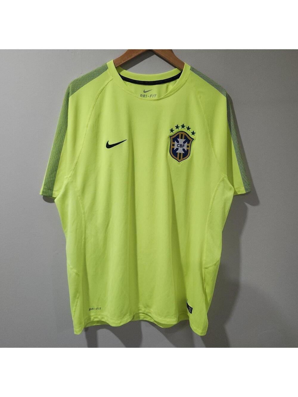 Nike Dri Fit Brazil National Team 2013-14 Training Jersey Soccer Futbol Mens XL